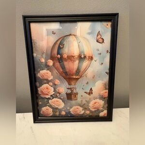 Vintage-Inspired Hot Air Balloon Wall Art